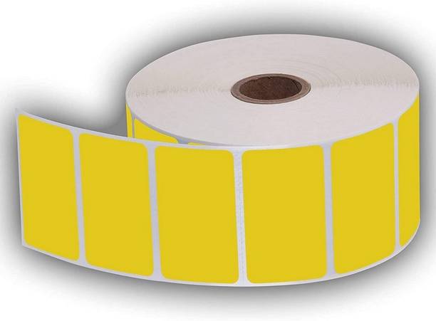 BlackDreams Paper Label Stickers 50x25mm(2x1 inch) Barcode Label Chromo Inside Winding 1 ups 1750 Labels, 6 Roll Paper Label