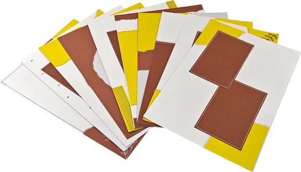 Project Banao PB Earth-Tone A4 Scrapbook Paper (10 Qty.) | 180 GSM Aesthetic Journaling Paper NA Paper Label