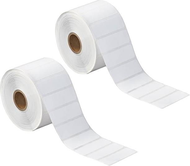 ATPOS 38x15mm Direct Thermal Barcode Labels 2000 Labels Per Roll for Label Printers Hot Melt Paper Label