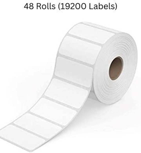 Semana DirectThermal BarcodeLabel 50x25mm,2x1inch,1Up,400LabelsPerRoll;Pack Of 48 Rolls Self Adhesive Paper Label