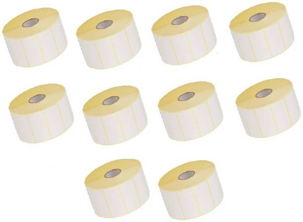 Solitaire 50x25 Direct Thermal Label,1 Roll Of 500 Pcs,Pack Of 10 Rolls,Total 5000 Labels Self Paper Label