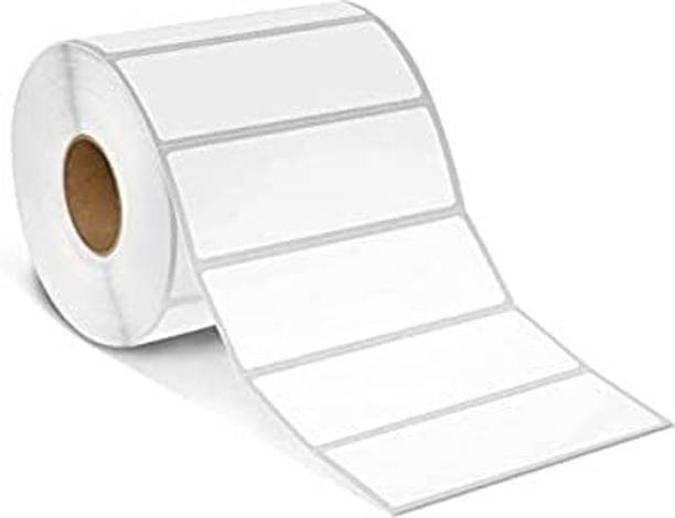 BlackDreams Paper Label Stickers Thermal Transfer(Chromo) Barcode Labels Stickers - 75x25 mm = 1000 Labels Roll Paper Label