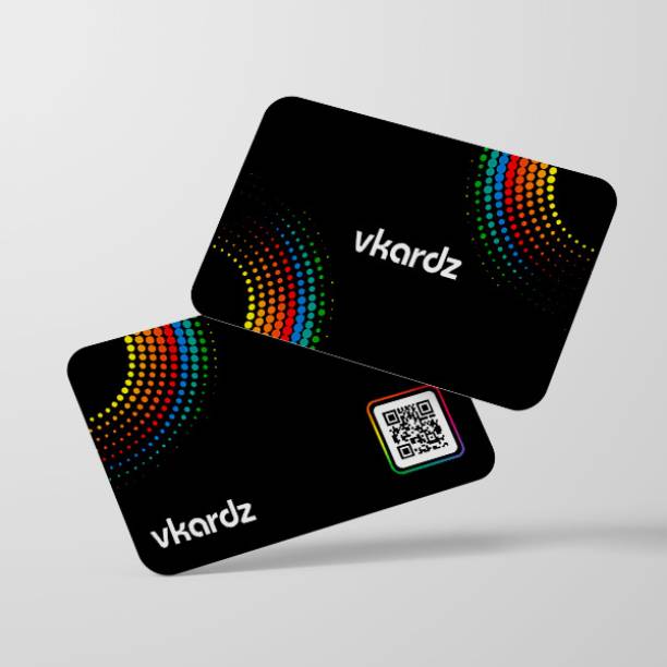 vkardz Tiger Series Magic NFC & Smart Digital Contactless PVC Paper Weights  with PVC Business Card || NFC Card || Scratch less Matte Print Card With QR Code