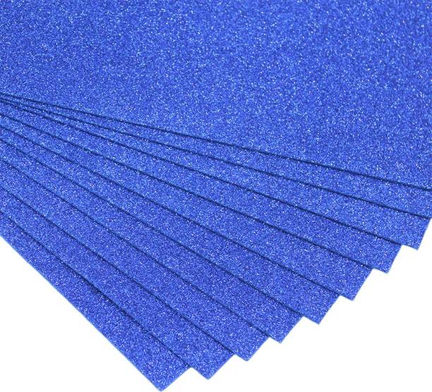Tlismi 3D EVA flash foam Self-Adhesive thick Glitter Sheet for Scrapbooking Art & Craft Sparkle A4 80 gsm A4 paper
