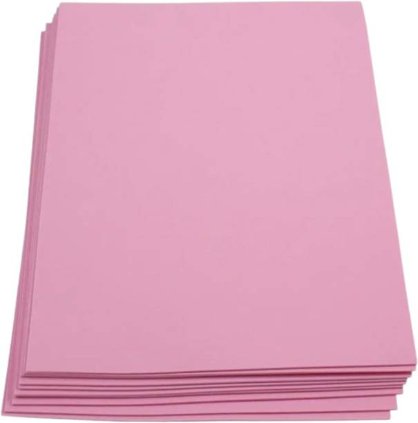 KHUSHA CREATIONS Foam Sheets For DIY Craft School Project Art EVA Sheets Unruled A4 120 gsm Craft paper
