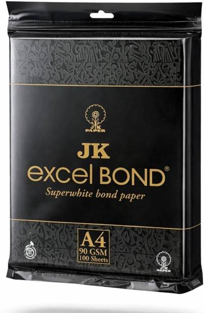 JK Copier Bond paper multipurpose sheet 90 gsm A4 sheet ( pack of 100 ) Unruled A4 90 gsm A4 paper