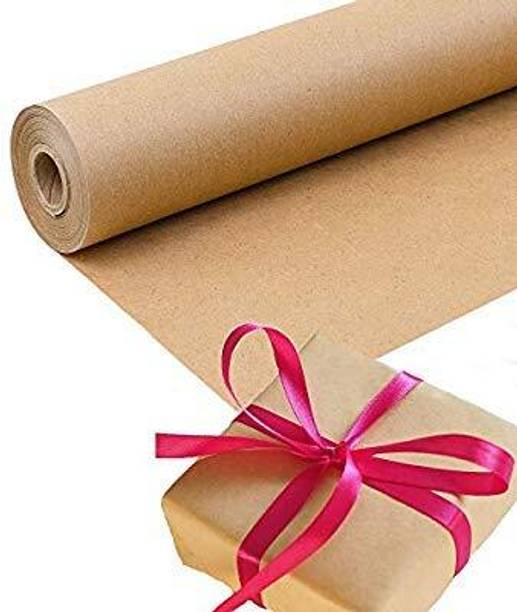 Grow Packing Solution 20 INCH X 5 METER Unruled Packing Roll Perfect For Crafts,Art,Small Gift Wrapping,Packing 130 gsm Craft paper