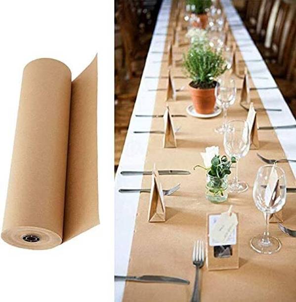 Grow Packing Solution 18 INCH X 50 METER unruled Packing Roll Perfect For Crafts,Art,Small Gift Wrapping,Packing, 130 gsm Craft paper