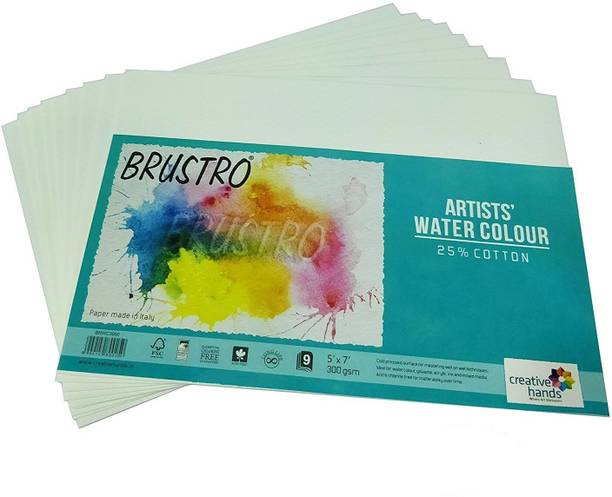 BRuSTRO Super Series Unruled 5 X 7 Inches 300 gsm Watercolor Paper