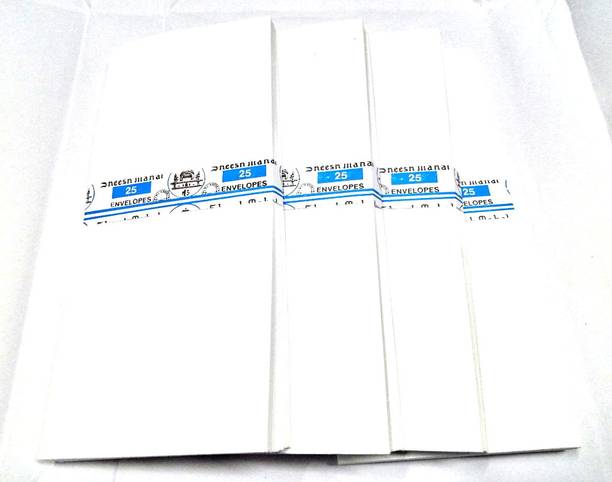SHARMA BUSINESS White Thick 120 GSM Envelop For Multipurpose Size 9X4 Inch (Pack of 50) White Plain A4 120 gsm Envelope Paper