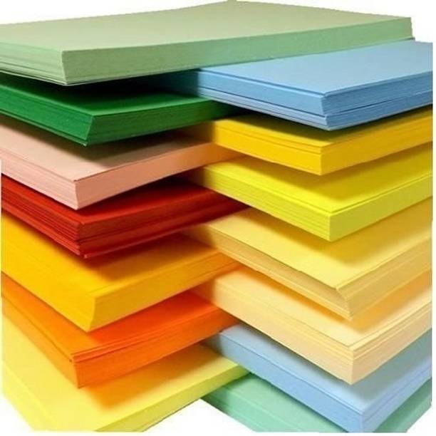Eclet 100 Coloured Sheets (10 Sheets each color) Copy Printing/Art and Craft Paper Double Sided ColouredOffice Stationery Birthday Gift,christmas decor etc A4 90 gsm Coloured Paper