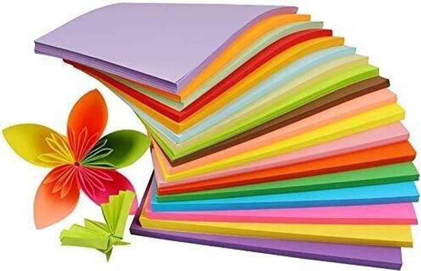 Eclet 50 Coloured Sheets (5 Sheets each color) Copy Printing/Art and Craft Paper Double Sided ColouredOffice Stationery Birthday Gift,christmas decor etc A4 90 gsm Coloured Paper