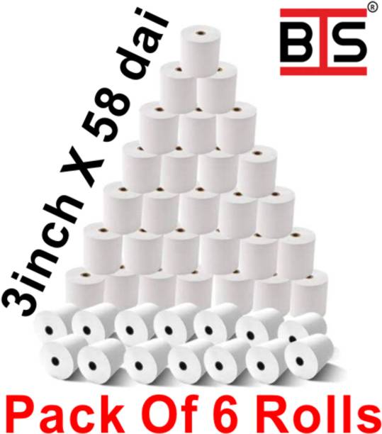 BIS POS Thermal Paper Roll 3inch x 58dia 50 gsm Paper Roll