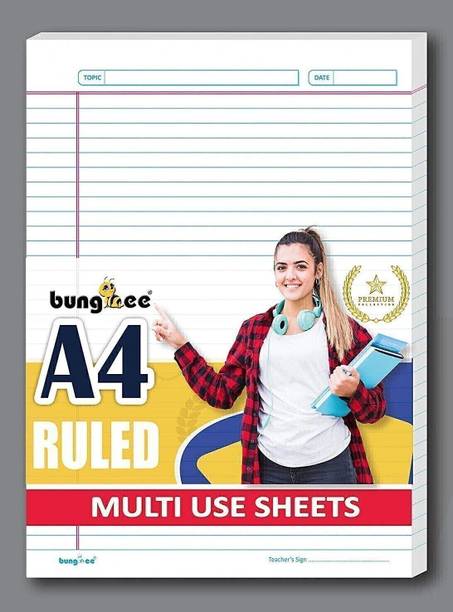 Bungbee Answer Sheets for Exam Ruled A4 90 gsm A4 paper
