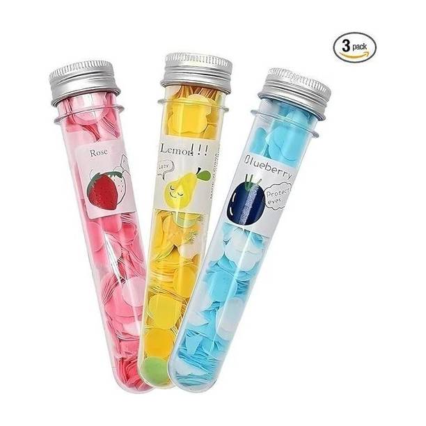 Eclet 3pc Tube Paper Soap in a Plastic Box Clean Soft Bath For Travel Flavour Design Multi Shape Bottle Paper Soap Clean Soft Bath For Travel Soap 1x1 90 gsm Watercolor Paper