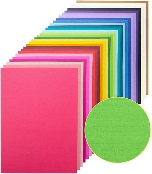 Eclet 90 gsm 50 sheets 5 sheet x 10 neon colour art and craft double side color sheet A4 90 gsm Coloured Paper