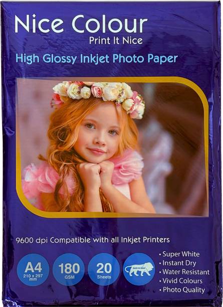 STAPRICO Glossy Unruled A/4 20 sheets 180 gsm Photo Paper