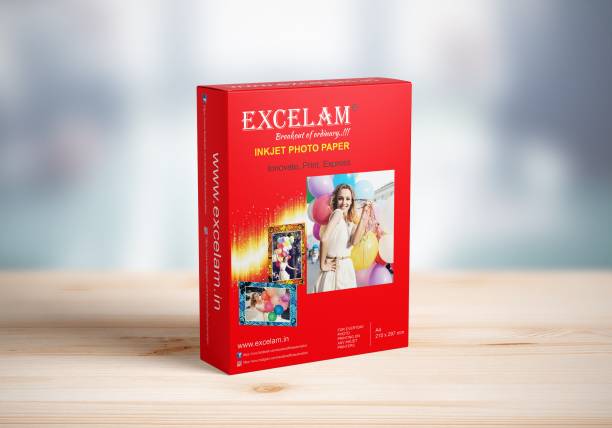 Excelam Super Glossy Series UnRuled A4 180 gsm Photo Paper
