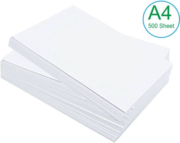 Shopsji Unruled A4 Multipurpose 500 Sheets for Xerox/Copier inkjet/laser printer sheet Unrulled A4 75 gsm A4 paper