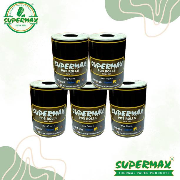 Supermax 1 2 inche 2inche 57mm 13mtr 48 gsm Thermal Paper