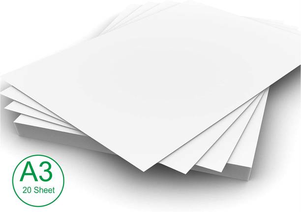 Shopsji Art craft A3 Multipurpose Ivory (12x18) plain Sheet For Office/School Assignment Unrulled A3 220 gsm A3 Paper