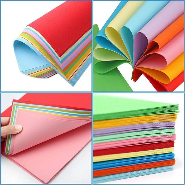 Eclet A4 100 CEoloured Sheets (10 Sheets each color) Copy Printing/ Art and Craft Paper Double Sided Coloured , Birthday Gift, Party,christmas decor etc A4 90 gsm Coloured Paper