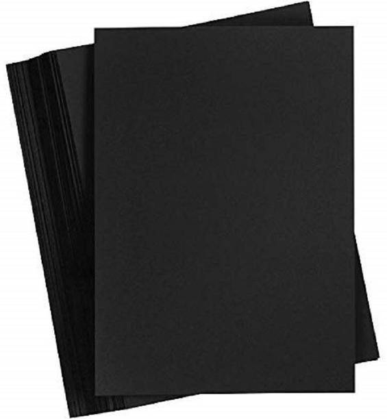 Eclet A4 Black Paper 95 GSM Pack of 100 Sheets-Black - Coloured Paper, Best for Art & Craft Work, Project Work (Pack of 100) A4 90 gsm Coloured Paper