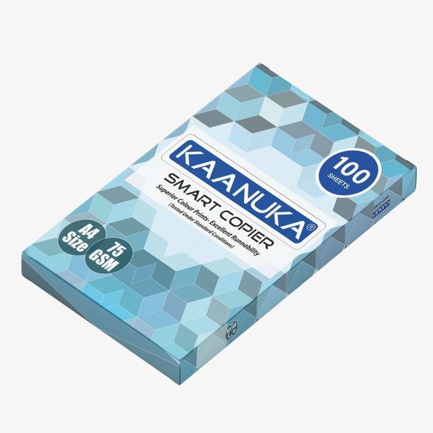 Kaanuka A4 White Sheet Paper Write Draw Print File For Office School and College Project Unruled A4 75 gsm A4 paper