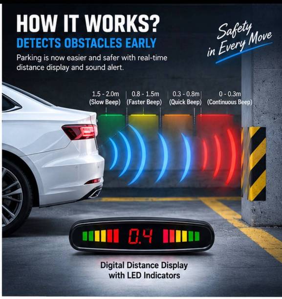 ALKHAIRMFG DPS-01 Digital Reverse Parking Sensor Parking Sensor