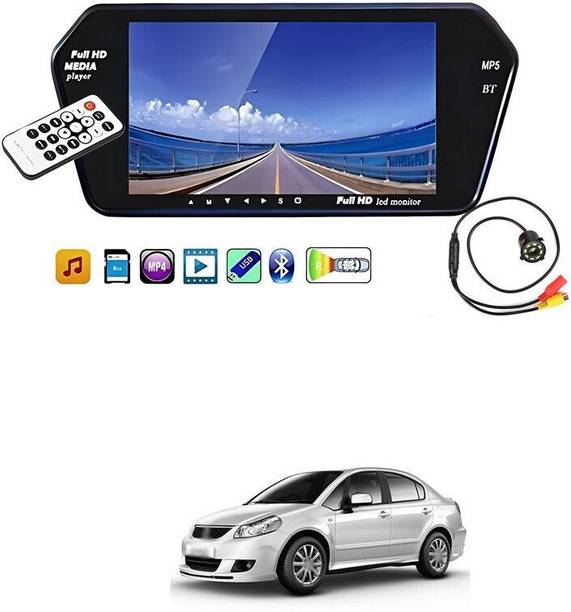 PRTEK SCREEN_J200 TFT 7 inch LCD Car Rear View HD USB MP5 player FM SD Bluetooth With Camera sg143 Parking Sensor