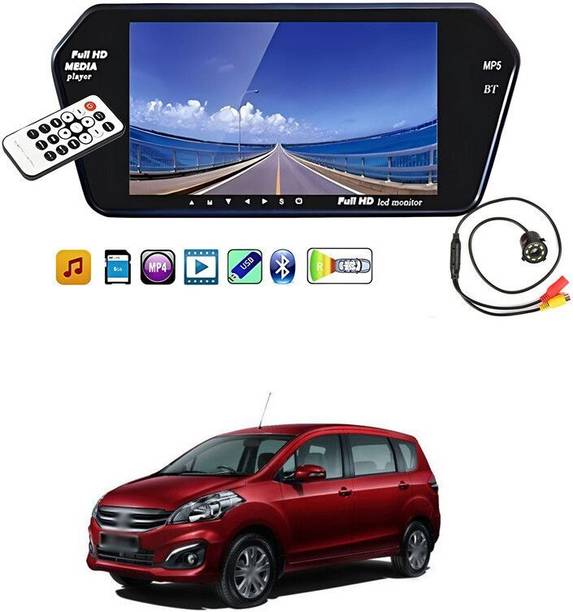 PRTEK SCREEN_J168 TFT 7 inch LCD Car Rear View HD USB MP5 player FM SD Bluetooth With Camera sg166 Parking Sensor