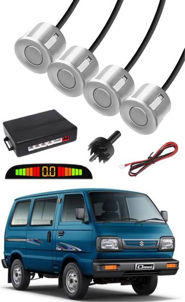 DriveXpert Silver Car Parking Sensor E150 Car Silver Parking Reverse Sensors For Maruti Suzuki Omni Set of 4 Pcs Parking Sensor