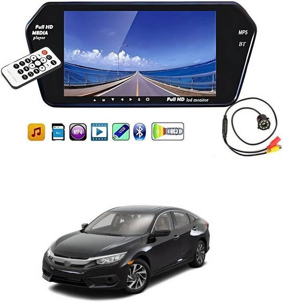 PRTEK SCREEN_J17 TFT 7 inch LCD Car Rear View HD USB MP5 player FM SD Bluetooth With Camera sg68 Parking Sensor