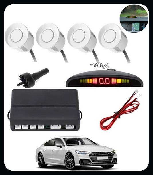 sb global Universal 4 White Reverse Parking Sensor-AP25A514 Universal 4 White Reverse Parking Sensor-AP25A514 Parking Sensor