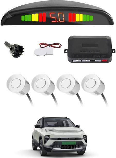 AYW Universal 4 White Reverse Parking Sensor With LED Display For Cars-209 4White Parking Sensor With LED Display Increased Safety For Car-209 Parking Sensor