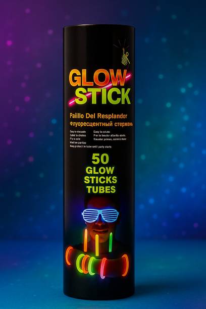 INVITEKARO Glow Stick Pack (50 Pcs) for Kids Boys & Girls  Party Glow Ornament