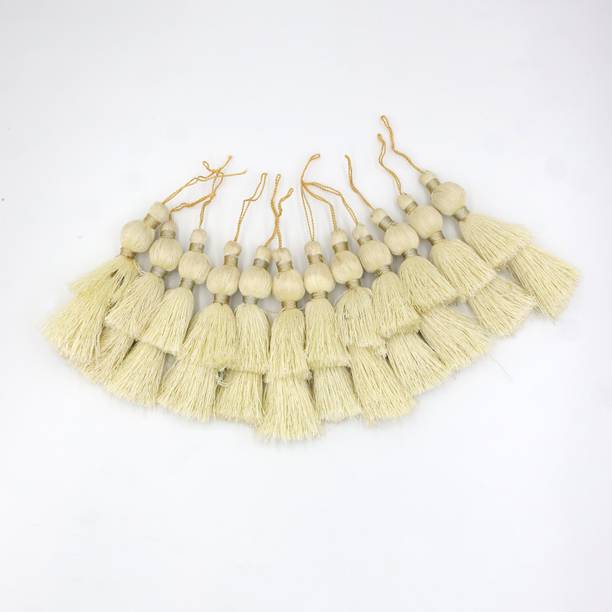Patwa Traders white goti tassel