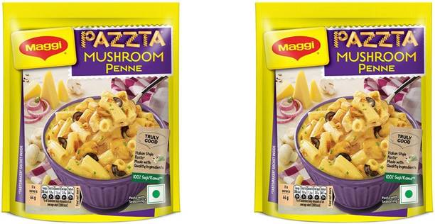 Maggi Pazzta Mushroom Penne 64 grams pack of 2 (64G X 2) Pasta