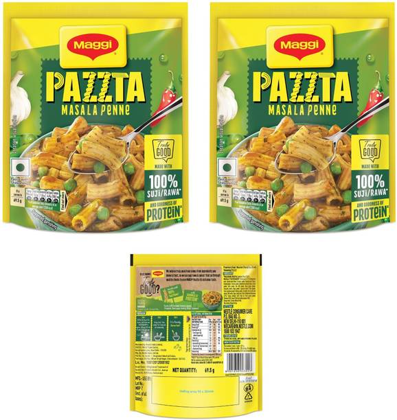 Maggi Pack Of 2 Indian Style Masala Tasty Instant Meal with Flavorful Herbs Pasta