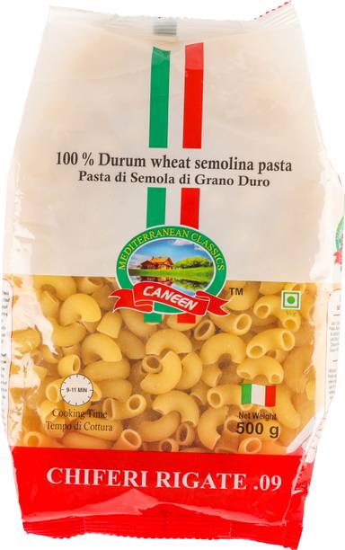 caneen CHIFERI RIGATE PASTA | 0% Maida | Semolina pasta | Authentic Italian Flavors | Instant Noodles