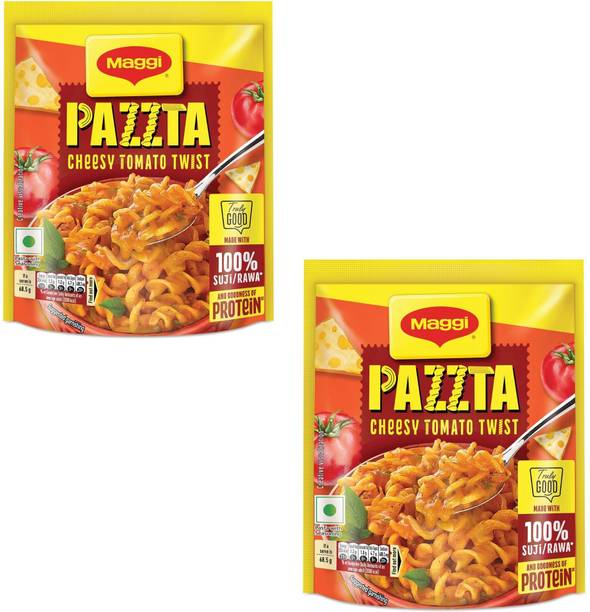 Maggi Pack Of 2 Premium Tomato Instant Ready-to-Cook Pasta with Authentic Masala Pasta