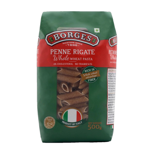 BORGES Whole Wheat Penne Rigate Pasta