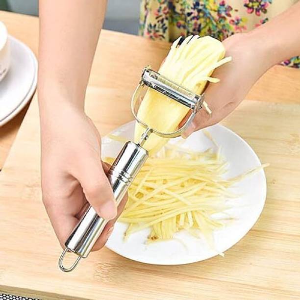 SARTHU Stainless Steel Julienne Peeler Fruit Vegetable Shredder Slicer Double Planing Y Shaped Peeler