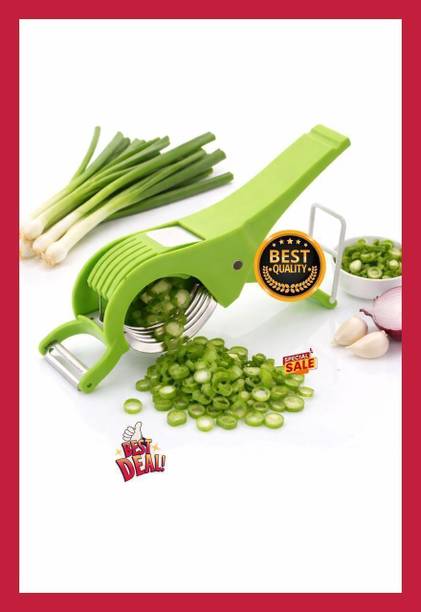 Ansenterprises Manual Vegetable Cutter & Peeler with Swivel Head | Stainless Steel Blade NA Peeler