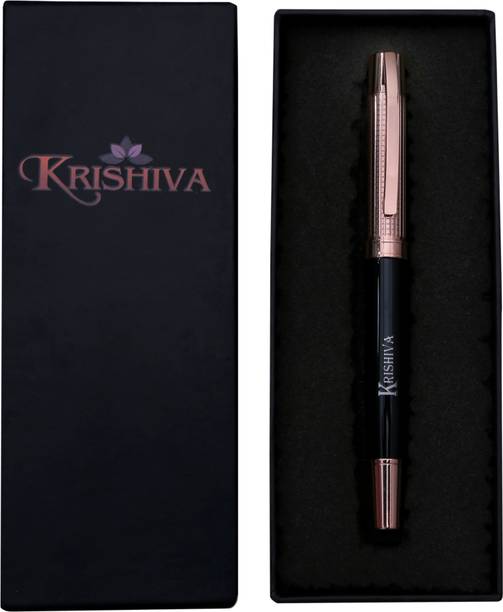 KRISHIVA Rose Gold Shining Color Premium Metal Body Ball Pen For Office, Proffesional use Ball Pen