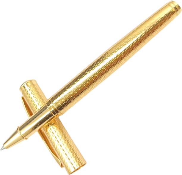 JINHAO Luxury Stylish Carved Gold Plated Smooth Writing Fine Tip Premium Best Roller Ball Pen
