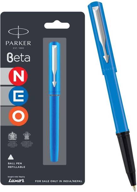PARKER Parker Beta Neo Chrome Trim, Blue Body Colour, Ideal For Professionals Ball Pen