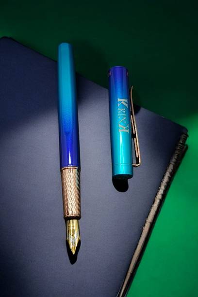 Krink Metal Pen F142 Sky and Blue Combination Rainbow Fountain Pen