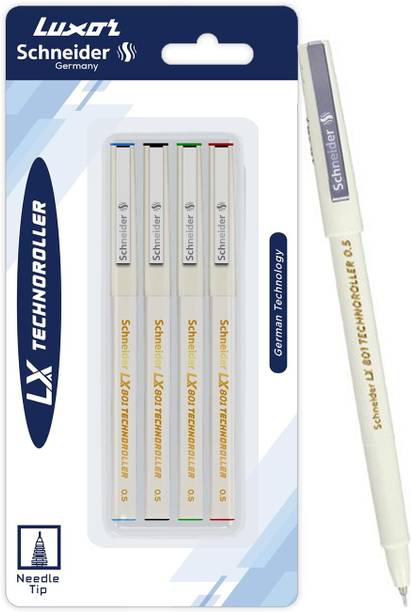 LUXOR LX Technoroller-801| 0.5 mm tip| German Technology| 100% Liquid Ink Roller Ball Pen