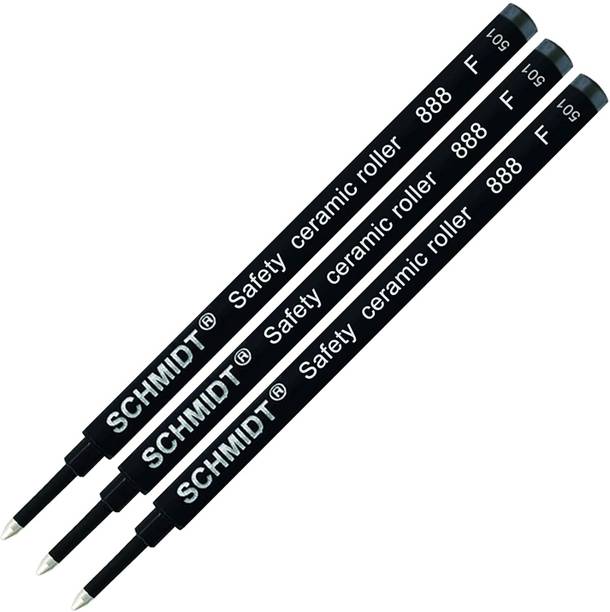 Levin 3 Pack - Schmidtt 888 Black Fine Roller Ball Pen Refill